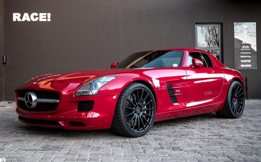 Mercedes-Benz SLS AMG Coupe by Brabus & RACE! on Vossen Wheels (C197) '2018